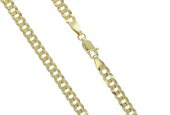 Złoty łańcuszek gruba pancerka 4mm 55 cm złoto 333 zapięcie.jpg